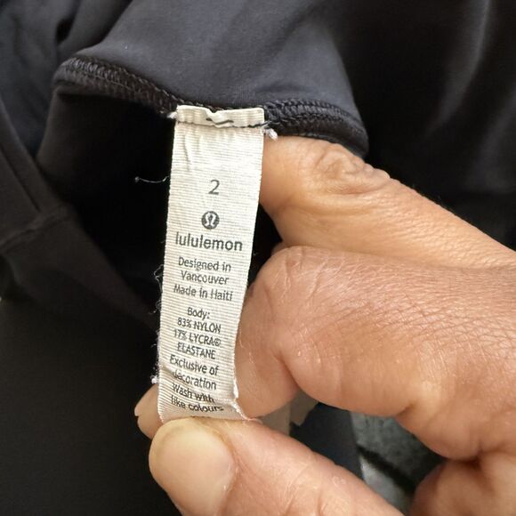 Lululemon Women Fast  Free HR Tight 25” Nulux LW5BXQS Black Size 2 - Picture 3 of 8